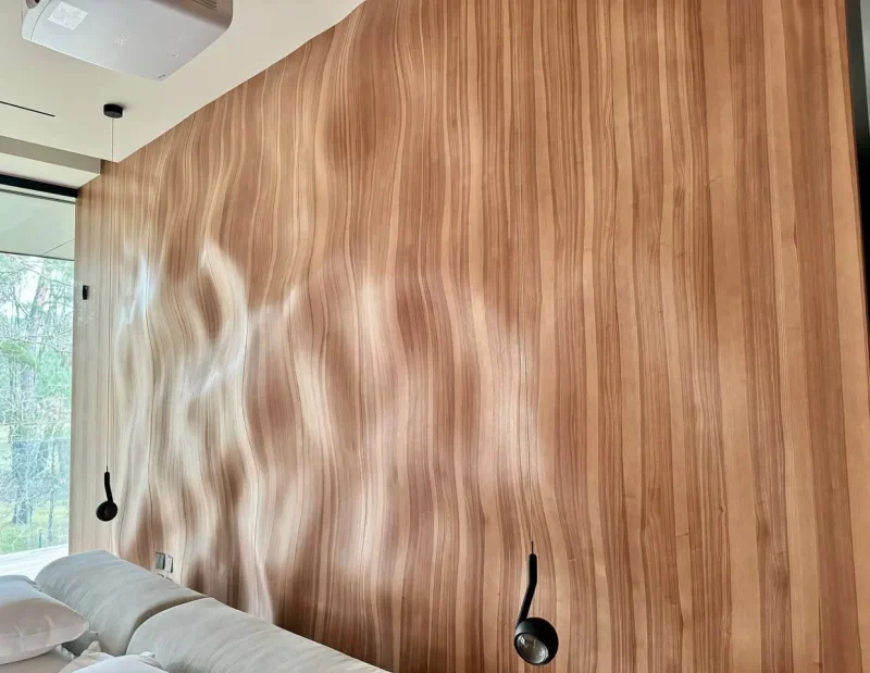 3D veneered. Exclusive wall panels MDF of any complexity